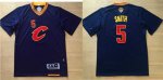 Jerseys Factory Cheap Cavaliers #5 J.R. Smith Navy Blue Short Sl