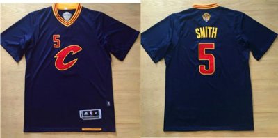 Jerseys Factory Cheap Cavaliers #5 J.R. Smith Navy Blue Short Sl