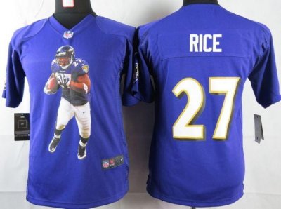 Jerseys Factory Cheap Nike Ravens #27 Ray Rice Purple Team Color