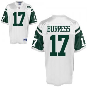 Jerseys Factory Cheap Jets #17 Plaxico Burress White Stitched NF
