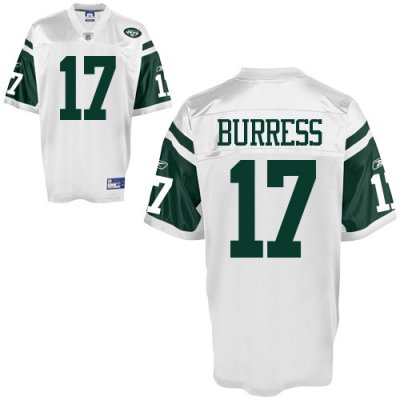 Jerseys Factory Cheap Jets #17 Plaxico Burress White Stitched NF