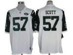 Jerseys Factory Cheap Nike Jets #57 Bart Scott White Men's Stitc