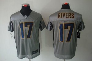 Jerseys Factory Cheap Nike Chargers #17 Philip Rivers Grey Shado
