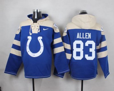 Jerseys Factory Cheap Nike Colts #83 Dwayne Allen Royal Blue Pla