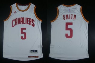 Jerseys Factory Cheap Revolution 30 Cavaliers #5 J.R. Smith Whit