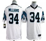 Jerseys Factory Cheap Nike Panthers #34 DeAngelo Williams White