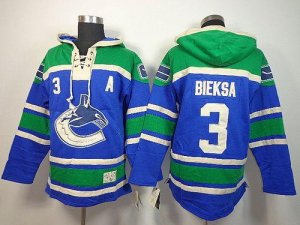 Jerseys Factory Cheap Canucks #3 Kevin Bieksa Blue Sawyer Hooded