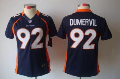 Jerseys Factory Cheap Nike Broncos #92 Elvis Dumervil Blue Alter