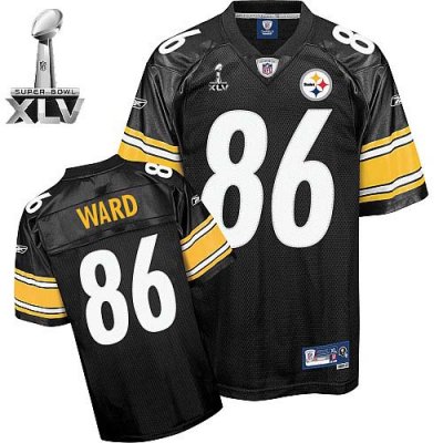 Jerseys Factory Cheap Steelers #86 Hines Ward Black Super Bowl X