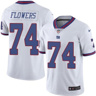 Jerseys Factory Cheap Nike Giants #74 Ereck Flowers White Men's
