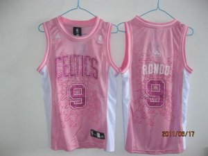 Jerseys Factory Cheap Celtics #9 Rajon Rondo Pink Women Fashion