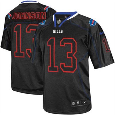 Jerseys Factory Cheap Nike Bills #13 Steve Johnson Lights Out Bl