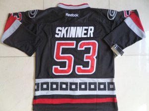 Jerseys Factory Cheap Hurricanes #53 Jeff Skinner Black Third Em