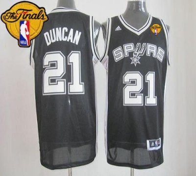 Jerseys Factory Cheap Revolution 30 Spurs #21 Tim Duncan Black F