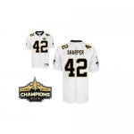 Jerseys Factory Cheap Saints #42 Darren Sharper White Super Bowl