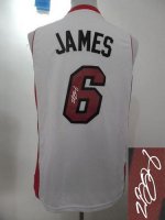 Jerseys Factory Cheap Revolution 30 Autographed Heat #6 LeBron J