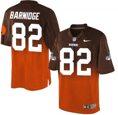 Jerseys Factory Cheap Nike Browns #82 Gary Barnidge Brown/Orange