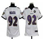 Jerseys Factory Cheap Nike Ravens #92 Haloti Ngata White With Ar