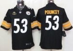 Jerseys Factory Cheap Nike Steelers #53 Maurkice Pouncey Black T
