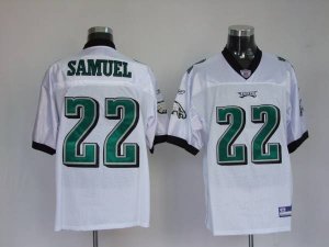 Jerseys Factory Cheap Eagles Asante Samuel #22 Stitched White NF