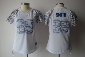 Jerseys Factory Cheap Panthers #89 Steve Smith White Women's Zeb