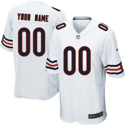 Jerseys Factory Cheap Nike Chicago Bears Customized White Embroi