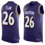 Jerseys Factory Cheap Nike Ravens #26 Matt Elam Purple Team Colo