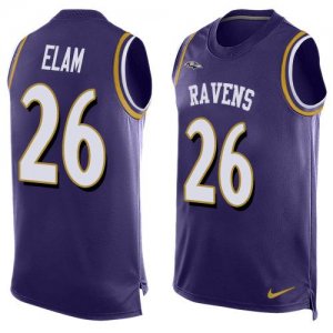 Jerseys Factory Cheap Nike Ravens #26 Matt Elam Purple Team Colo