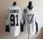 Jerseys Factory Cheap Lightning #91 Steven Stamkos White Embroid