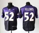 Jerseys Factory Cheap Nike Ravens #52 Ray Lewis Purple/Black Men