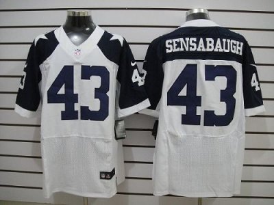 Jerseys Factory Cheap Nike Cowboys #43 Gerald Sensabaugh White T