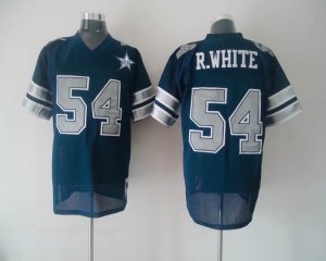 Jerseys Factory Cheap Mitchell & Ness Cowboys #54 R.White Blue W