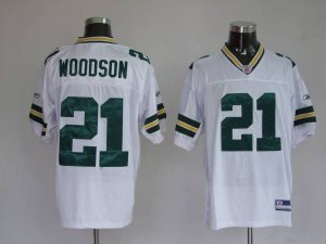 Jerseys Factory Cheap Packers #21 Charles Woodson White Stitched