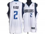 Jerseys Factory Cheap Mavericks #2 Jason Kidd Embroidered NBA Wh