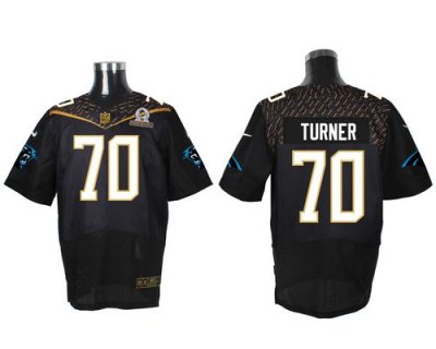 Jerseys Factory Cheap Nike Panthers #70 Trai Turner Black 2016 P