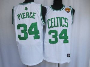 Jerseys Factory Cheap Celtics #34 Paul Pierce Stitched White Fin
