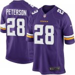 Jerseys Factory Cheap Nike Vikings #28 Adrian Peterson Purple Te
