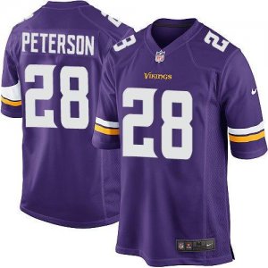 Jerseys Factory Cheap Nike Vikings #28 Adrian Peterson Purple Te
