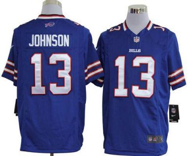 Jerseys Factory Cheap Nike Bills #13 Steve Johnson Royal Blue Te