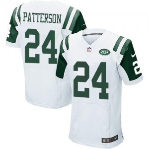 Jerseys Factory Cheap Nike Jets #24 Dimitri Patterson White Men'