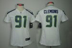 Jerseys Factory Cheap Nike Seahawks #91 Chris Clemons White Wome