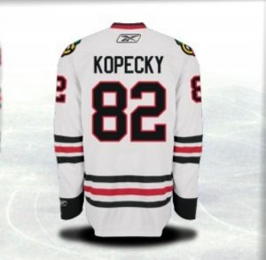 Jerseys Factory Cheap Blackhawks #82 Tomas Kopecky Embroidered W