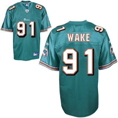 Jerseys Factory Cheap Dolphins #91 Cameron Wake Green Stitched N