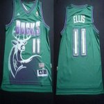 Jerseys Factory Cheap Bucks #11 Monta Ellis Green Throwback Embr