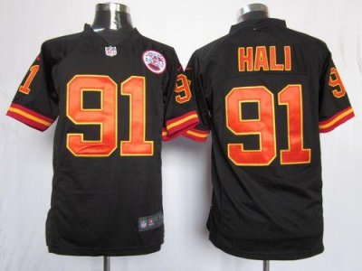 Jerseys Factory Cheap Nike Chiefs #91 Tamba Hali Black Alternate