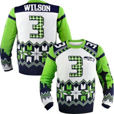 Jerseys Factory Cheap Nike Seahawks #3 Russell Wilson White Men'