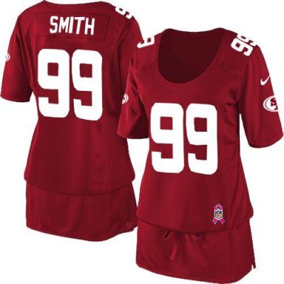Jerseys Factory Cheap Nike 49ers #99 Aldon Smith Red Team Color