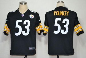 Jerseys Factory Cheap Nike Steelers #53 Maurkice Pouncey Black T