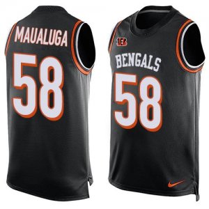Jerseys Factory Cheap Nike Bengals #58 Rey Maualuga Black Team C