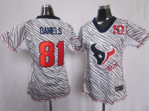 Jerseys Factory Cheap Nike Texans #81 Owen Daniels Zebra With 10